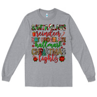 Heather Grey santa claus reindeer hallmark hot chocolate christ Long Sleeve Tee - FaDigitalArtStudio