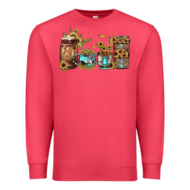 Sunflower Gemstone Coffee Premium Sweatshirt by JahusDesignShop | Teevron