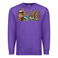 Purple sunflower gemstone coffee Premium Sweatshirt - JahusDesignShop