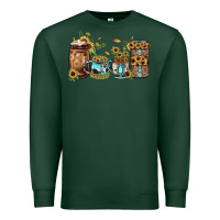 Sports Green sunflower gemstone coffee Premium Sweatshirt - JahusDesignShop