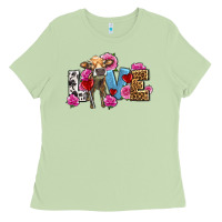 Matcha love with cow olivia Ladies Tee - OliviaCreatesArt