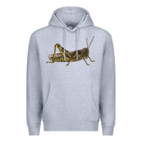 Heather Grey Grasshopper Premium Hoodie - LillyAllenDesigns