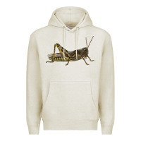 Oatmeal Heather Grasshopper Premium Hoodie - LillyAllenDesigns
