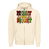 Sandshell merry and bright with christmas tree  cakes ado Zipper Hoodie - AdoDesignShop