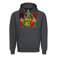 Smoke merry and bright with christmas tree  cakes ado Zipper Hoodie - AdoDesignShop