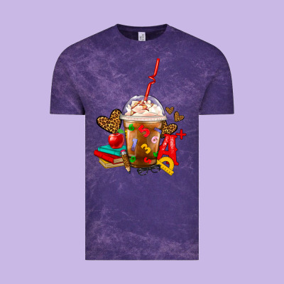 Teacher Frappe Coffee Vintage Tee Designed By Fadigitalartstudio