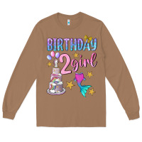 Toasted Coconut birthday girl 2 Long Sleeve Tee - BundleAndBundleShop
