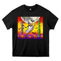 Black happy halloween Heavy Core Tee - TumblerDesignByShophia