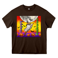 Chocolate Brown happy halloween Heavy Core Tee - TumblerDesignByShophia
