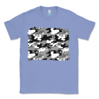 Colony Blue black and white camouflage background Classic Tee - Artiststas