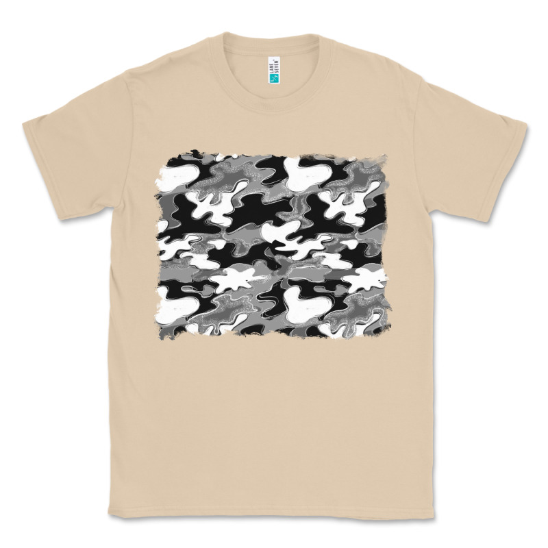 Black And White Camouflage Background Classic Tee by Artiststas | Teevron