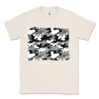 Natural black and white camouflage background Classic Tee - Artiststas