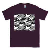 Plum black and white camouflage background Classic Tee - Artiststas
