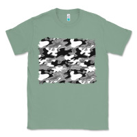 Sage black and white camouflage background Classic Tee - Artiststas