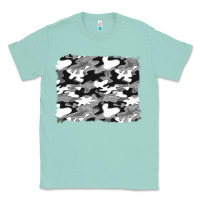 Seafoam black and white camouflage background Classic Tee - Artiststas