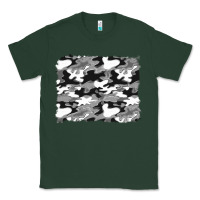 Sports Green black and white camouflage background Classic Tee - Artiststas