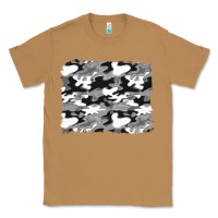 Toasted Coconut black and white camouflage background Classic Tee - Artiststas