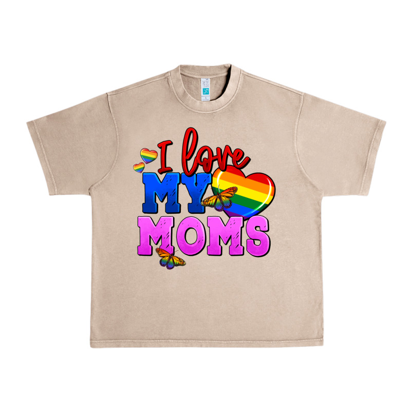 I Love My Moms Urban Heavy Tee by FaDigitalArtStudio | Teevron