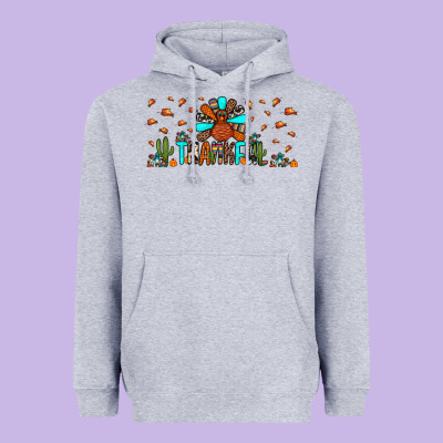 Thankful Turkey Heavyweight Hoodie Designed By Jahusdesignshop