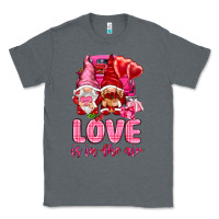 Charcoal Heather Love is in the air with gnomies Valentine's Day Classic Tee - HowdyJamesFarm