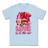 Dusty Blue Love is in the air with gnomies Valentine's Day Classic Tee - HowdyJamesFarm