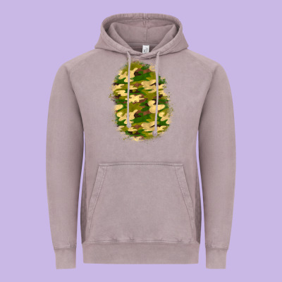 Camouflage Patch 4 Vintage Hoodie Designed By Bundleandbundleshop