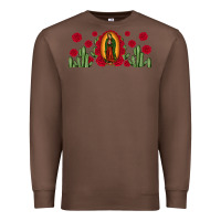 Chestnut lady of Guadalupe cactus rose Premium Sweatshirt - JahusDesignShop