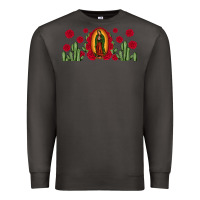 Smoke lady of Guadalupe cactus rose Premium Sweatshirt - JahusDesignShop