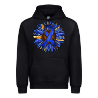 Black Colon Cancer Awareness sunflower Urban Hoodie - RanaPortraitStore