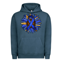 Pigment Midnight Navy Colon Cancer Awareness sunflower Urban Hoodie - RanaPortraitStore