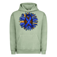 Pigment Oil Green Colon Cancer Awareness sunflower Urban Hoodie - RanaPortraitStore