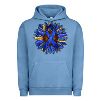 Pigment Pebble Blue Colon Cancer Awareness sunflower Urban Hoodie - RanaPortraitStore