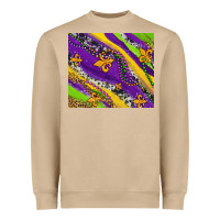 Mushroom mardi gras fleur delis leopard and cowhide Heavyweight Sweatshirt - AdoDesignShop