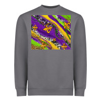Storm mardi gras fleur delis leopard and cowhide Heavyweight Sweatshirt - AdoDesignShop