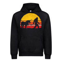 Black sasquatch and unicorn vintage Urban Hoodie - artisFamous
