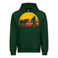 Forest Green sasquatch and unicorn vintage Urban Hoodie - artisFamous