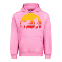 Fuchsia Pink sasquatch and unicorn vintage Urban Hoodie - artisFamous