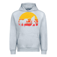 Heather Grey sasquatch and unicorn vintage Urban Hoodie - artisFamous
