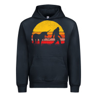 Navy sasquatch and unicorn vintage Urban Hoodie - artisFamous