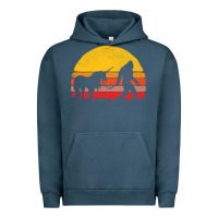 Pigment Midnight Navy sasquatch and unicorn vintage Urban Hoodie - artisFamous