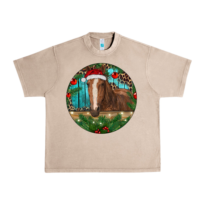 Brown Horse Christmas Urban Heavy Tee by RanaPortraitStore | Teevron