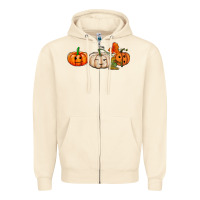 Sandshell pumpkins face Zipper Hoodie - AdoDesignShop