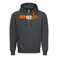 Smoke pumpkins face Zipper Hoodie - AdoDesignShop