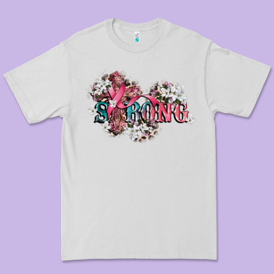 Strong Cancer Awareness 12 Inches 300 Dpi Premium Tee Designed By Cowgirlartshop