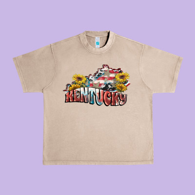 Kentucky 4th Of July Urban Heavy Tee Designed By Fadigitalartstudio
