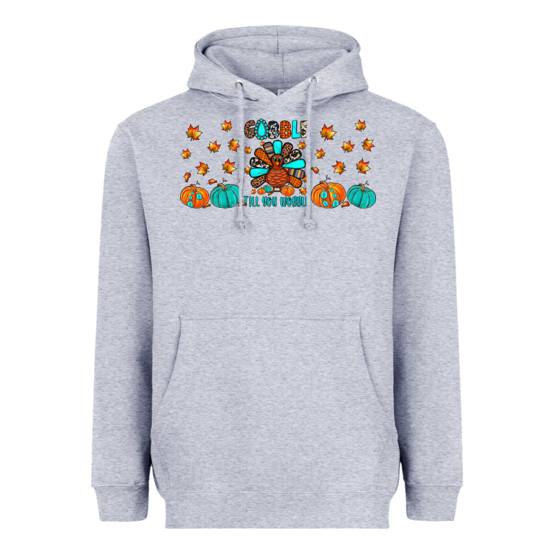 Gobble Till You Wobble Heavyweight Hoodie by JahusDesignShop | Teevron