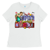 White cupids favorite nurse olivia Ladies Tee - OliviaCreatesArt