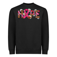 Black hope and cancer ribbon Heavyweight Sweatshirt - AdoDesignShop