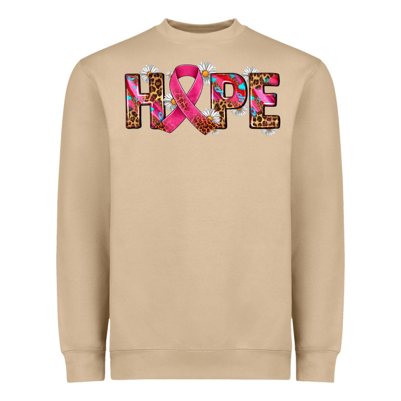 Hope And Cancer Ribbon Heavyweight Sweatshirt by AdoDesignShop | Teevron