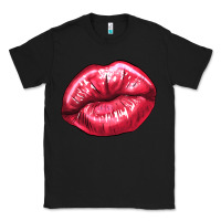 Black Lip mark Valentine's Day Classic Tee - HowdyJamesFarm